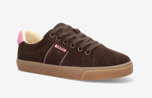 Taos Brown/Pink Suede Star 2.0 Women's Iconic Casual Sneaker ST2-14328