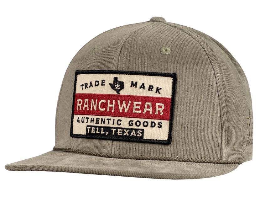 STS Ranchwear Olive Flat Bill Ball Cap STS25008