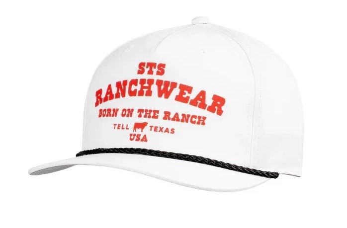 STS Ranchwear White Rope Men's Ball Cap STS25011
