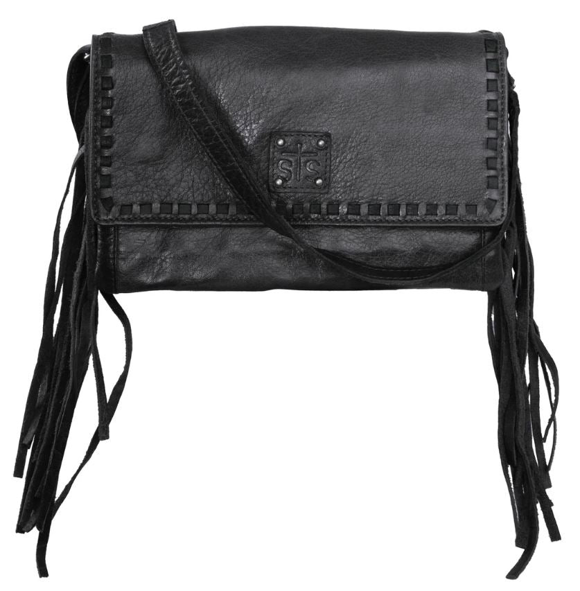 STS Ranchwear Black Indie Harper Crossbody Bag STS34882