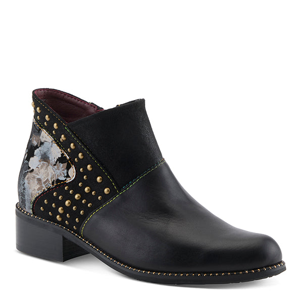 L'Artiste by Spring Step Black Tiamia Women's Ankle Boots TIAMIA-B