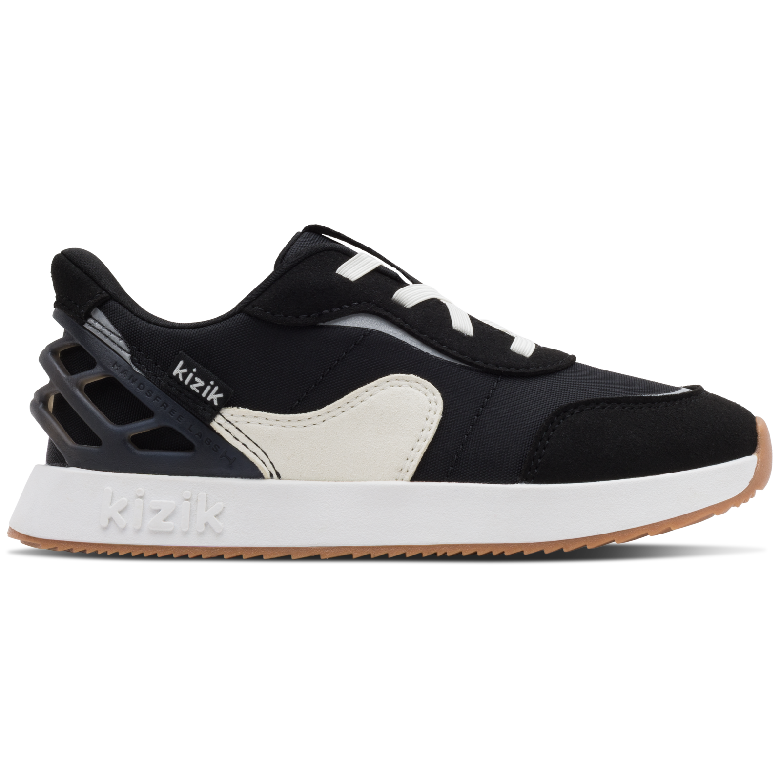 Kizik Black/White Orlando Toddler Hands Free Step In Sneakers TORL2602