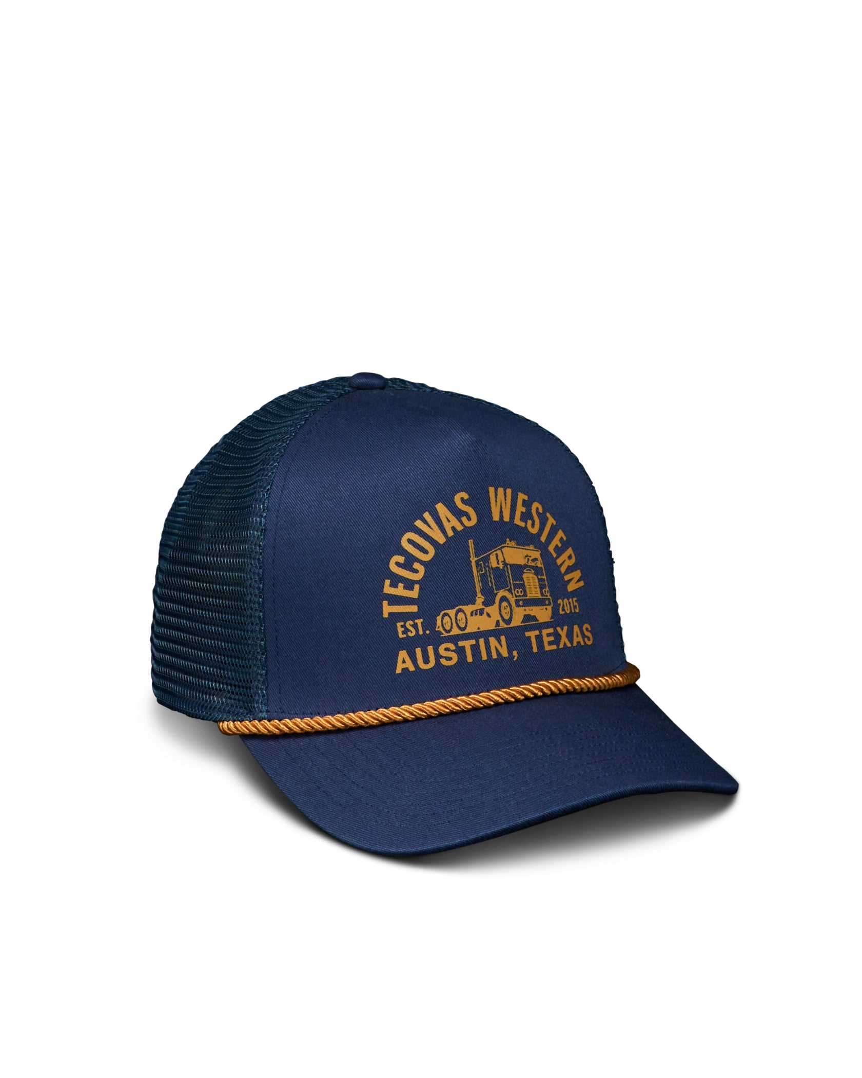 Tecovas Navy 5 Panel High Pro Trucker Hat 30535-NAVY