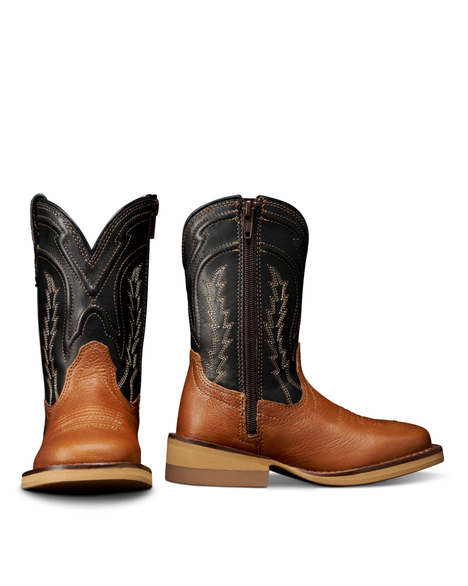 The Doc Tan Toddler Square Toe Goat Boots M80002TAN