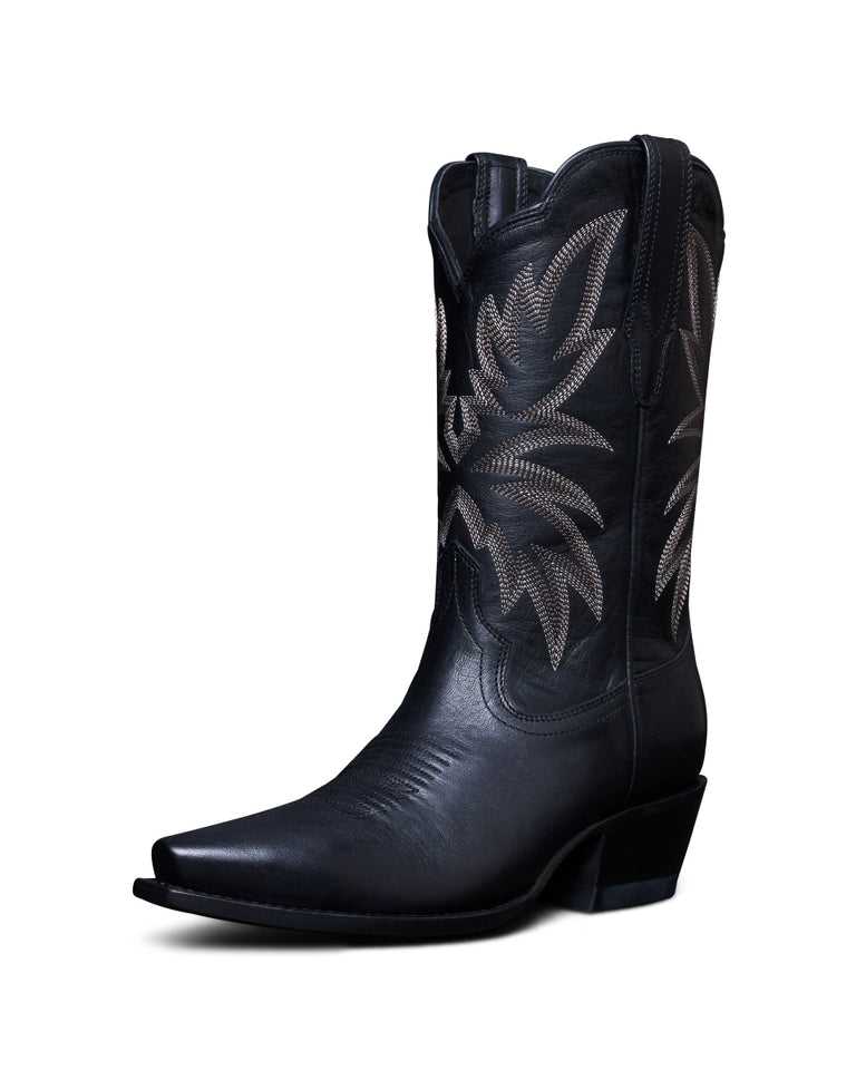 Tecovas Midnight Sadie Women's 11 inch Snip Toe Cowgirl Boots SADIE-MIDNIGHT