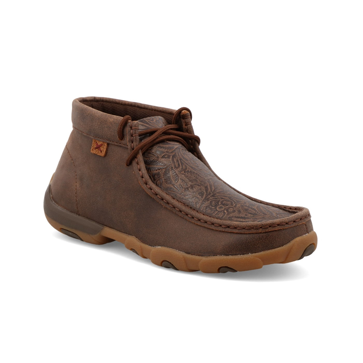 Twisted X Brown & Brown Print Women's Chukka Driving Moc WDM0079