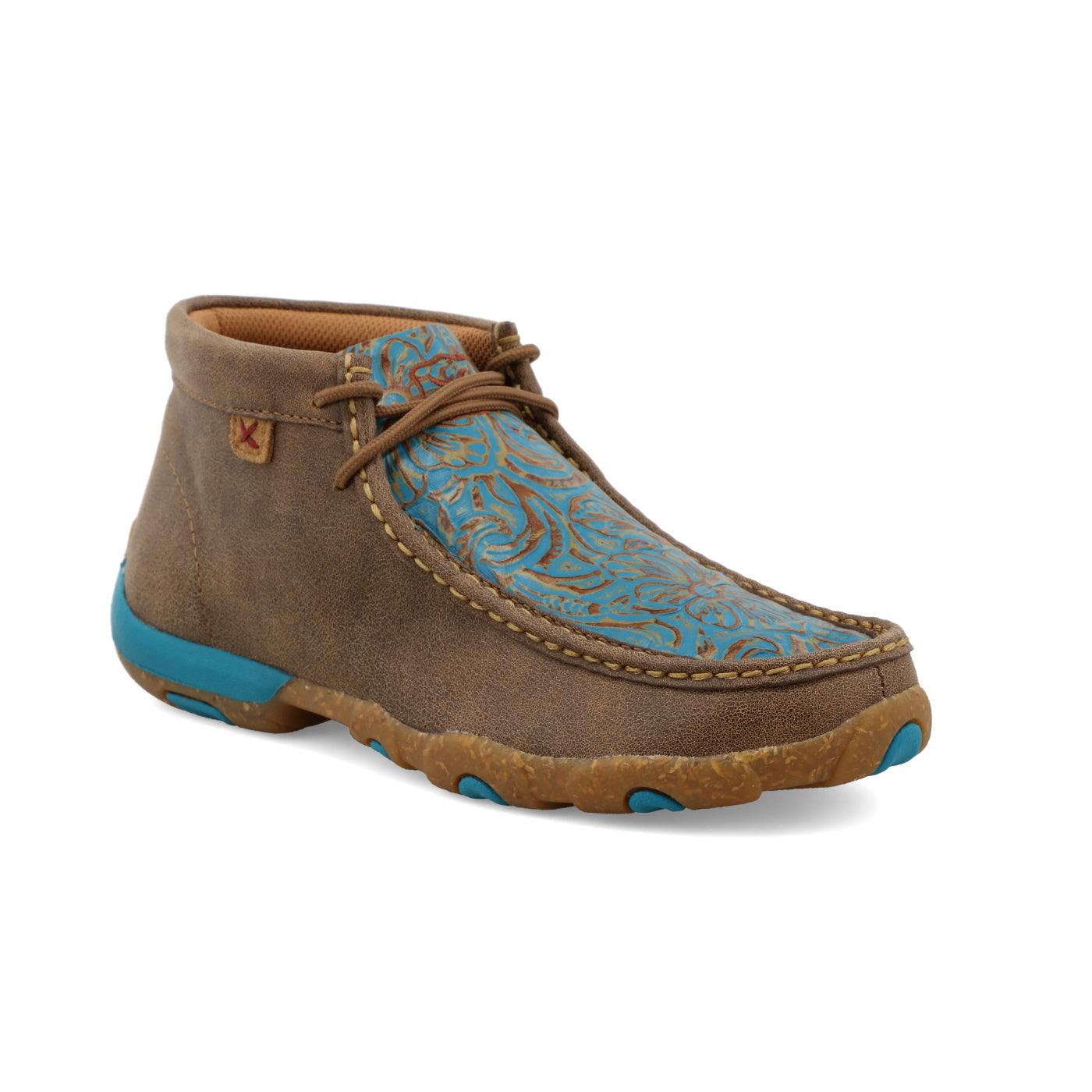 Twisted X Bomber & Turquoise Women's Chukka Driving Moc WDM0148