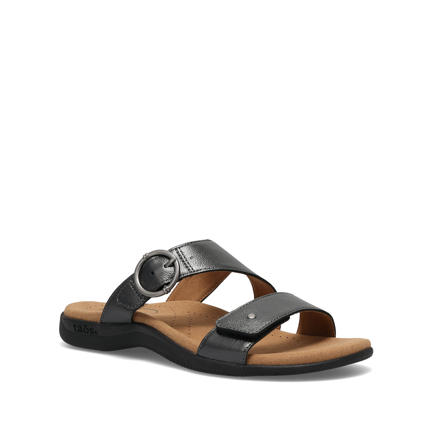 Taos Black Metallic Westside Women's Sandals WES-14301-BKMT