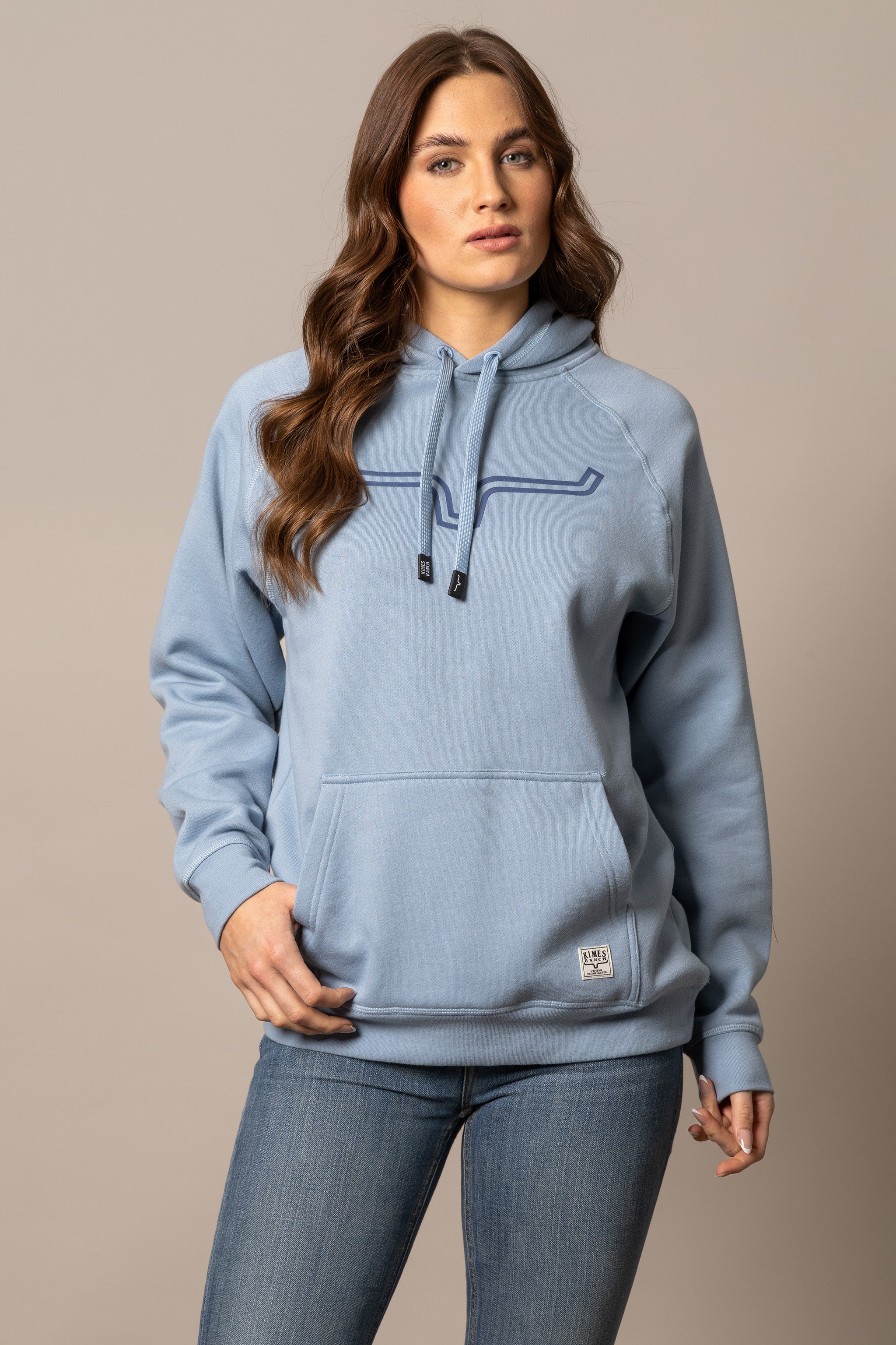 Kimes Ranch Carbon Blue Outlier Women's Hoodie WHO0000005
