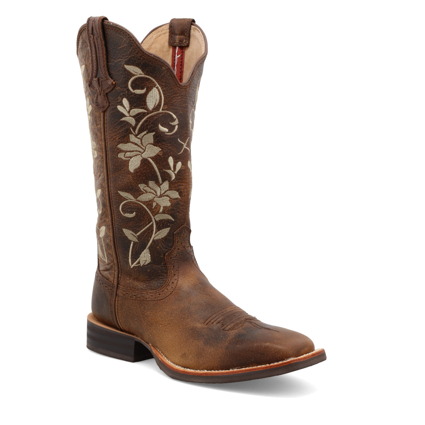 Twisted X Brown Ruff Stock Women's 13 inch Wide Square Toe Western Boots WRS0025