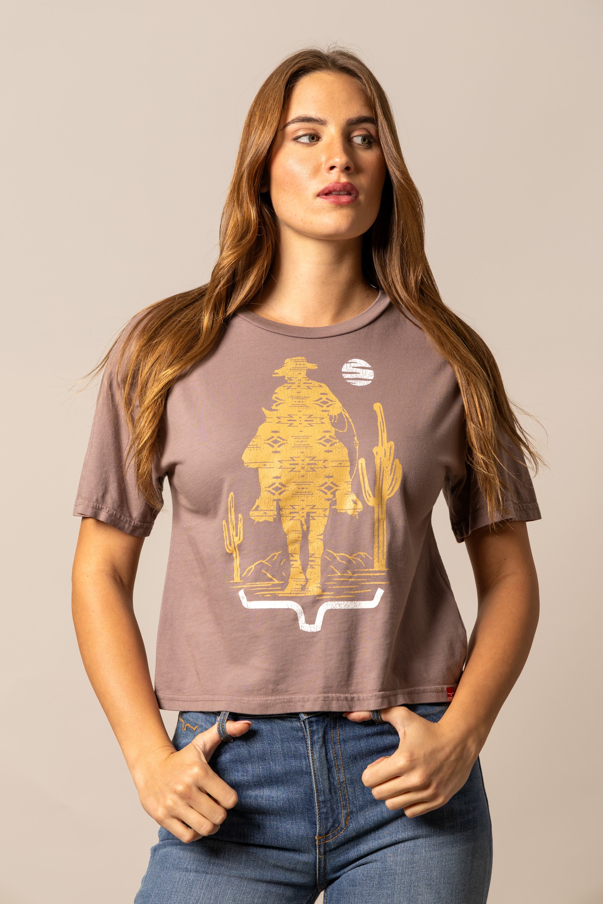 The Road Lavender Women's Graphic T-Shirt WSH0000074-MOCH