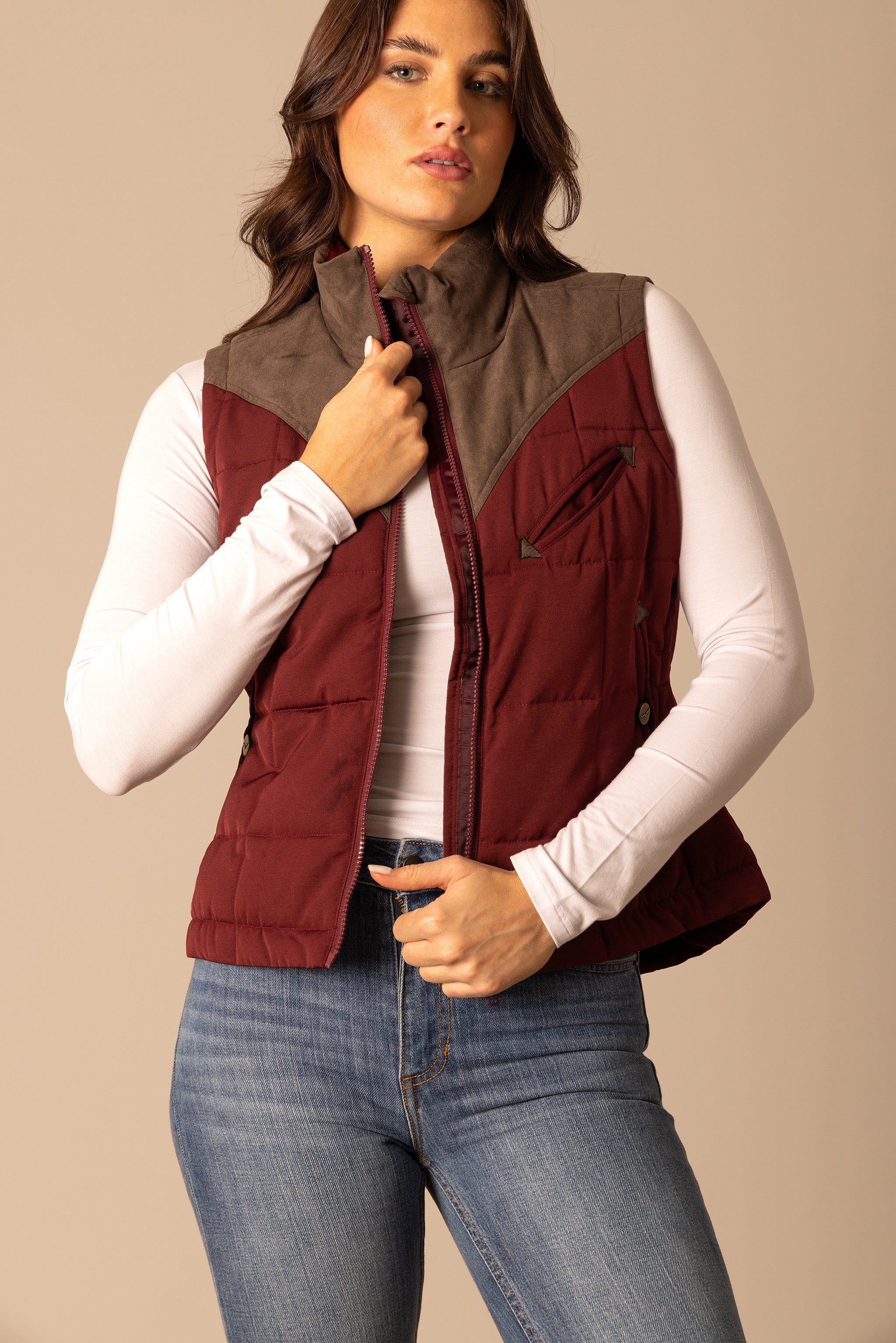 Kimes Ranch Maroon Lenora Women's Vest WVE0000005RD29