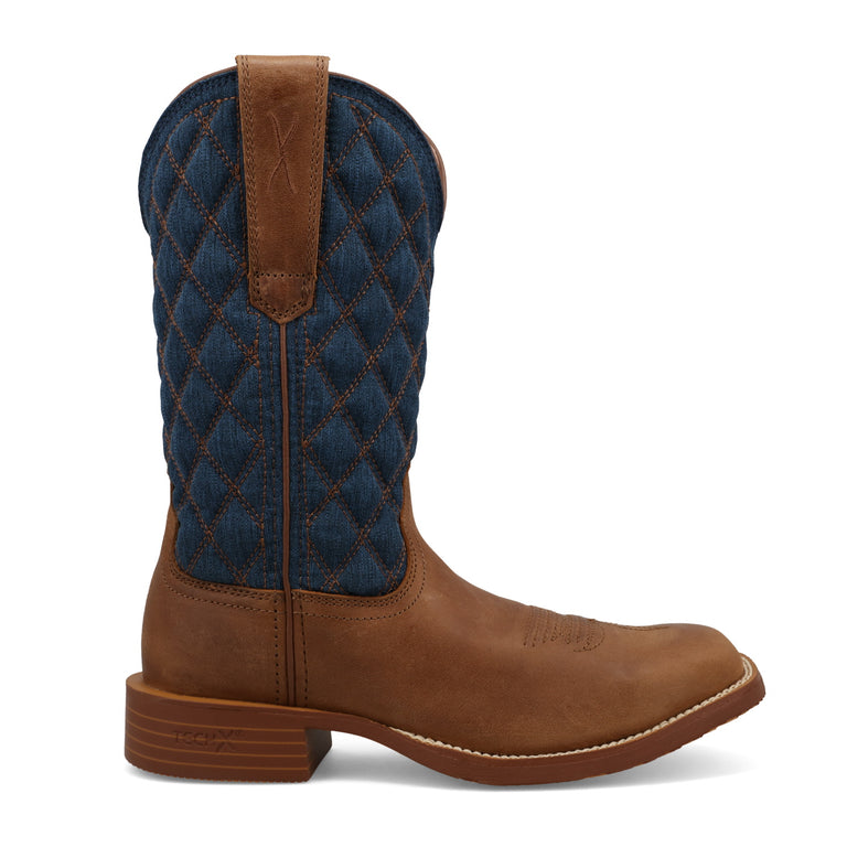 Twisted X Ginger and Indigo Tech X 11 inch Wide Square Toe Men's Boots WXTR015