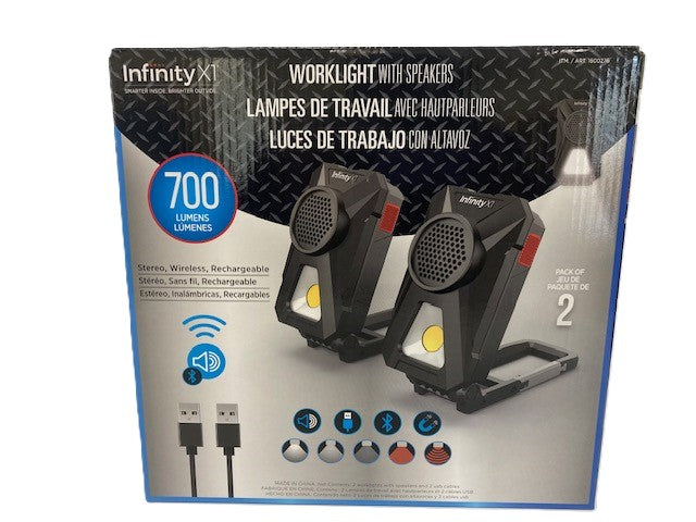 InfinityX1 Worklight with Speakers (Pack of 2) XFINITY LIGHT