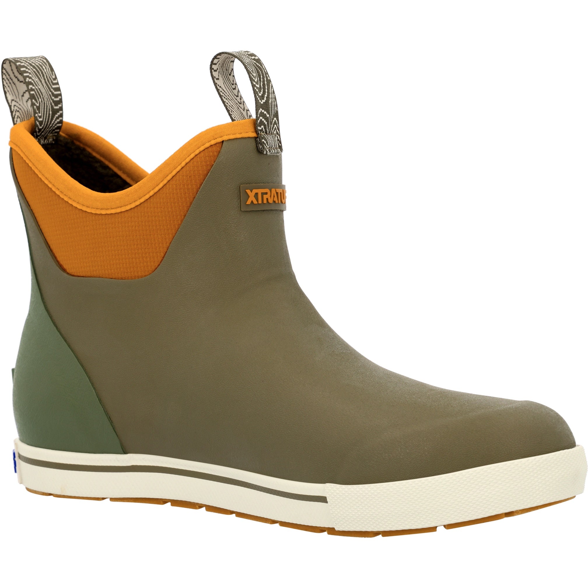 Xtratuf Dark Olive/Spice Men's Camp Collection 6 inch Men's Ankle Deck Boots XMADBC30