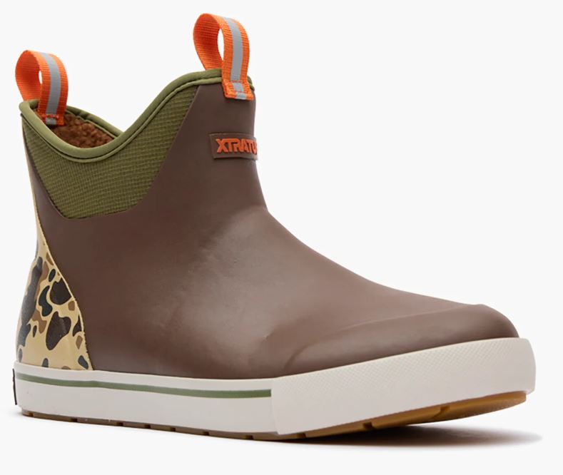 Xtratuf Bison/Duck Camo Fleece Lined Men's Ankle Deck Boots XMADBC90
