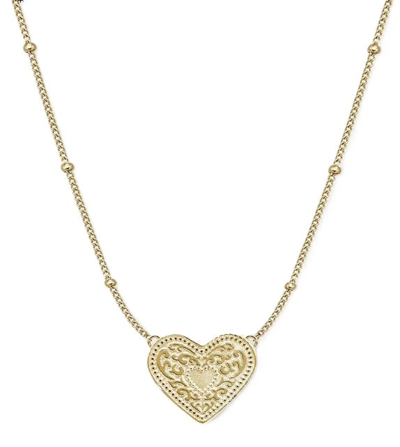Spurwest Gold Audrey Heart Necklace A-NK-GLD-BC-300