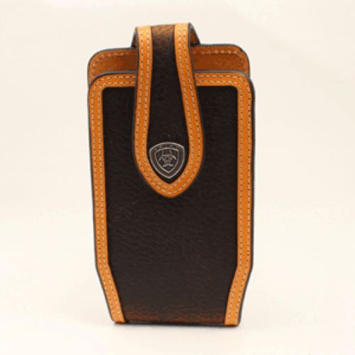 Ariat Brown with Natural Edges Rowdy Leather Cell Phone Case A06002305