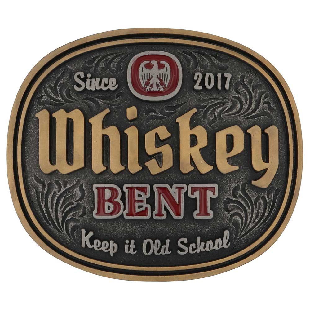 Montana Silversmiths Keep It Old School Whiskey Bent Buckle A1018WR