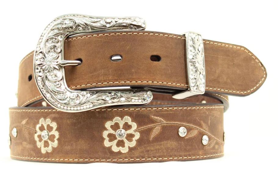 Ariat Flower Embroidered Rhinestone Women's Belt A15110202
