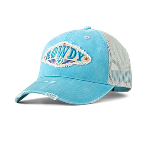 Ariat Blue Distressed Fabric Ladies Cap A300084727