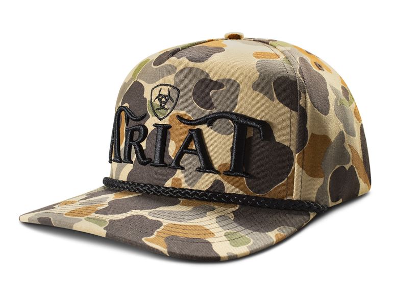 Ariat Camo Embroidered Snapback Ballcap A300094708
