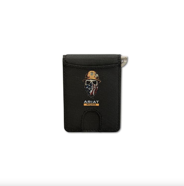 Ariat Black Bifold Money Clip Style Men's Work Wallet A3401501