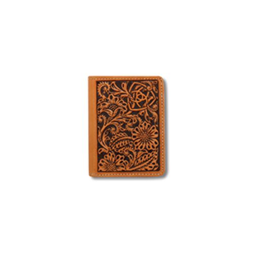 Ariat Tan Embossed Bi-Fold Flip Men's Wallet A3551108