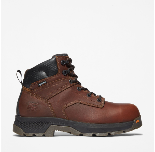 Timberland Teak Trailblazer Full Grain Leather Titan EV 6 inch Composite Toe Men's Waterproof Work Boots A42FY