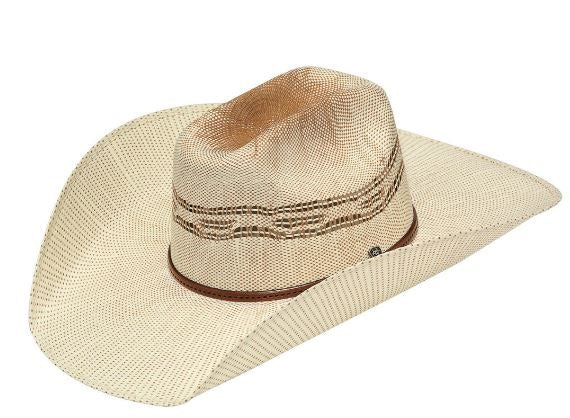 Ariat Ivory/Tan Unisex Bangora Maverick Western Straw Hat