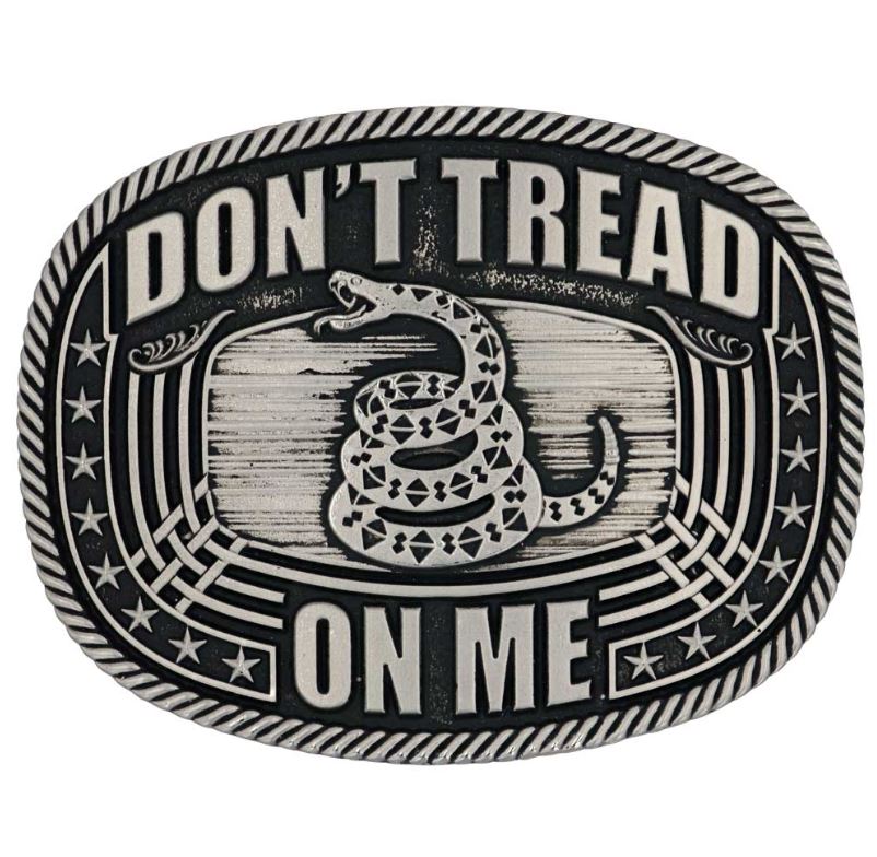 Montana Silversmiths Don't Tread on Me Roped  Attitude Buckle A903