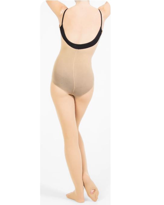 BodyWrappers JazzyTan totalSTRETCH Child Stirrup Body Tights A93C
