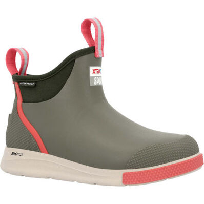 Xtratuf Olive 6 Inch Womens Ankle Deck Sport Boot ADSW302