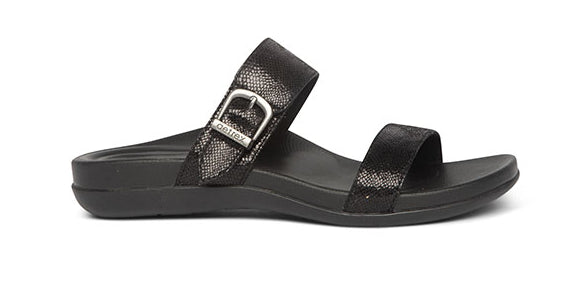 Aetrex Black Mimi Water Friendly Womens Sandals AE210
