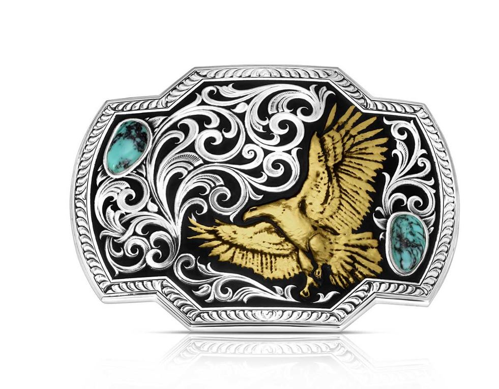 Montana Silversmiths Wings of Valor American Made Buckle AM55410