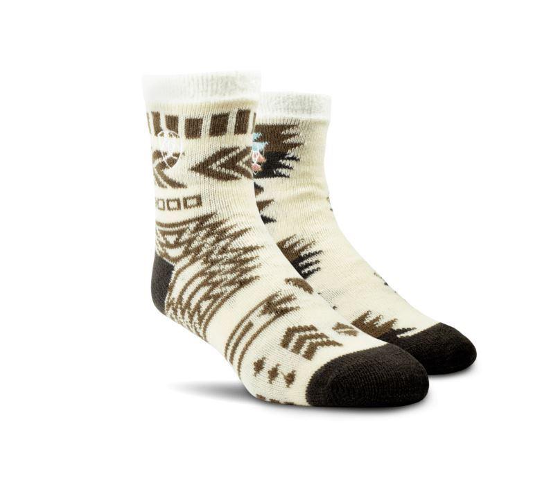 Ariat Desert Sand Cozy Aloe House Socks (2 pair) AR3106