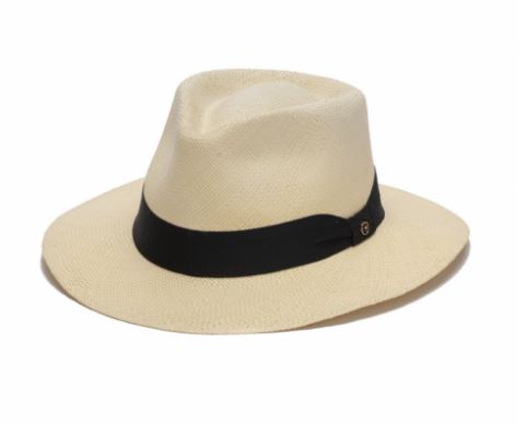 California Hat Company White Genuine Panama Mens Hat AUS-1611 display picture 1