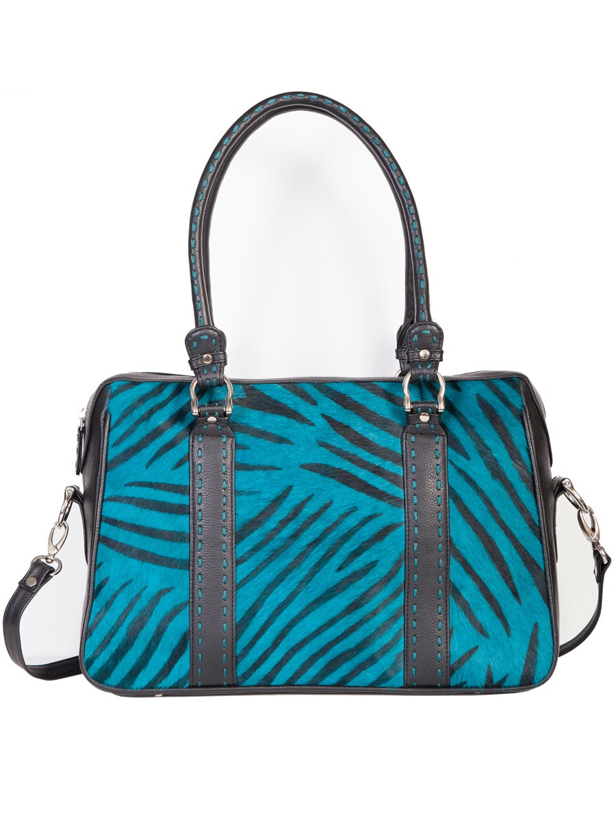 Scully leather and calf print handbag  ***Online Only