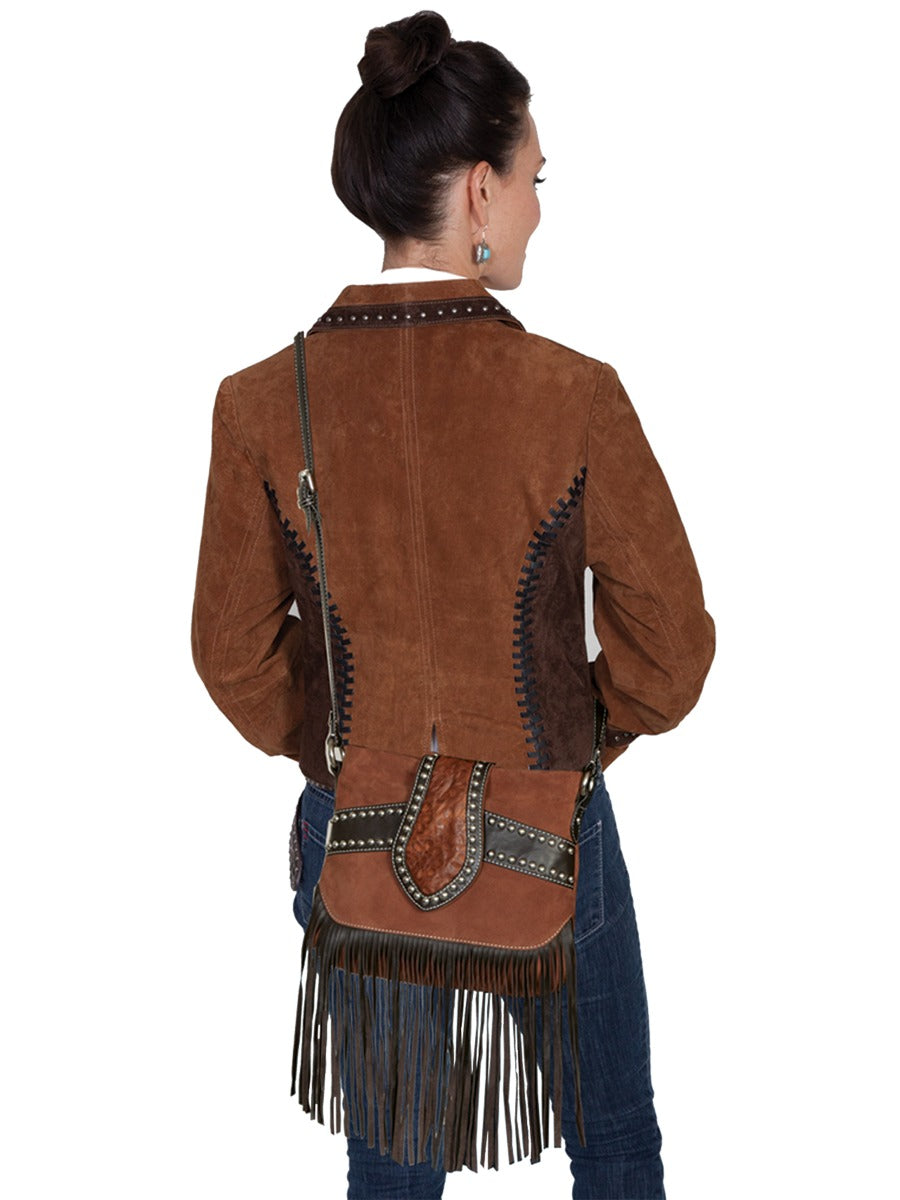 Scully Suede and Leather Fringe handbag B136  ***Online Only