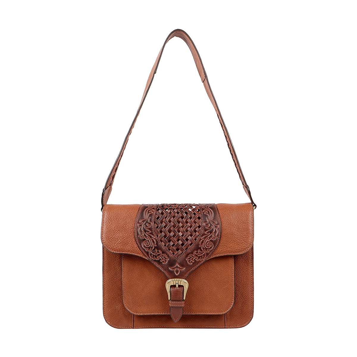 Scully West Collection Embossed Floral Flap Handbag  B196   ***Online Only