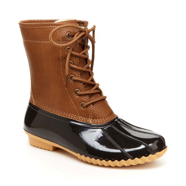 Jambu Chocolate Brown Maplewood Waterproof Women's Duck Boots B9MAW34