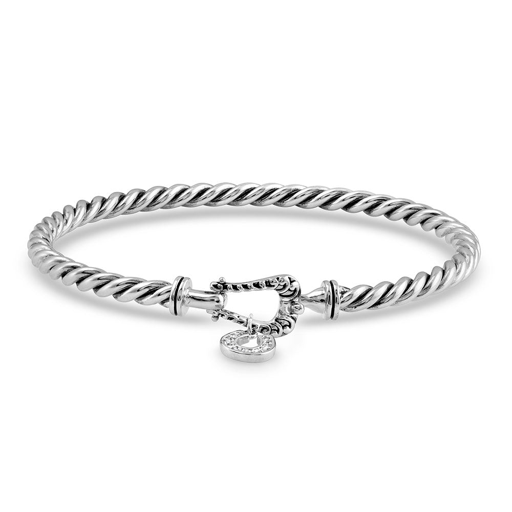 Montana Silversmith Buckled Luck Bangle Bracelet BC4710
