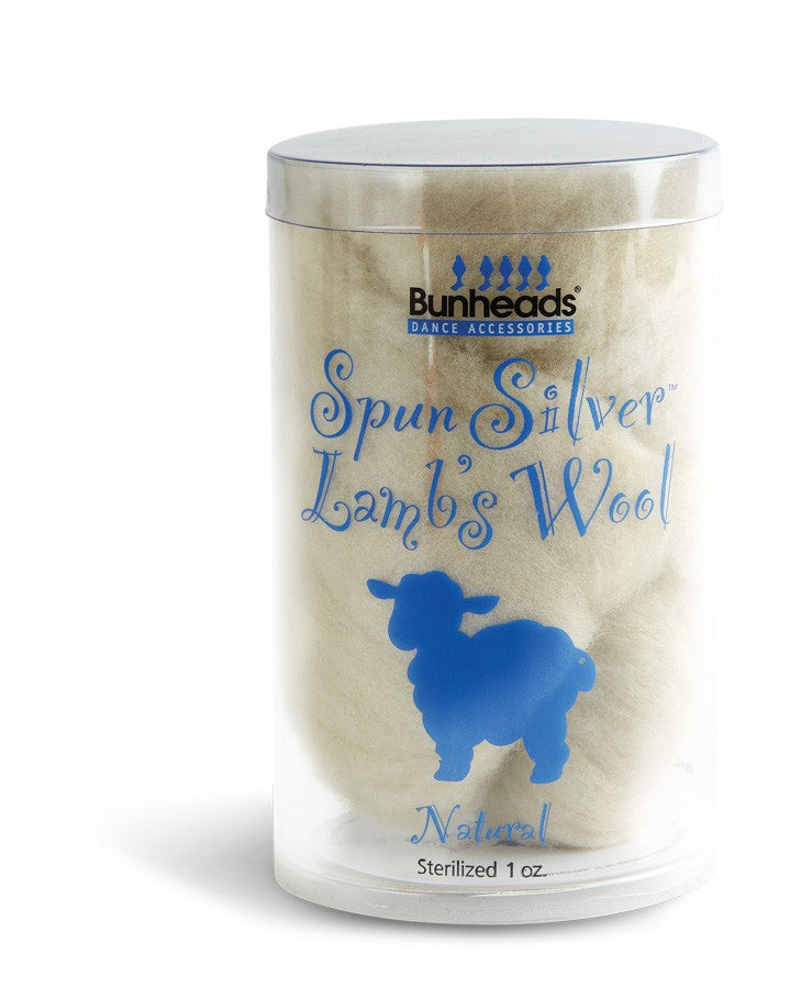 BH400 Bunheads Spun Silver Lambs Wool