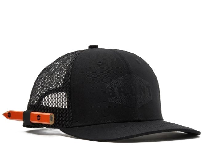 Brunt Black Curved Brim Snapback Work Hat BRX11000-270