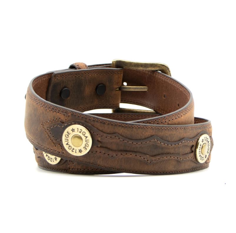 AndWest Brown 1 1/2 inch 12 Gauge Men's Belt BLT236-26