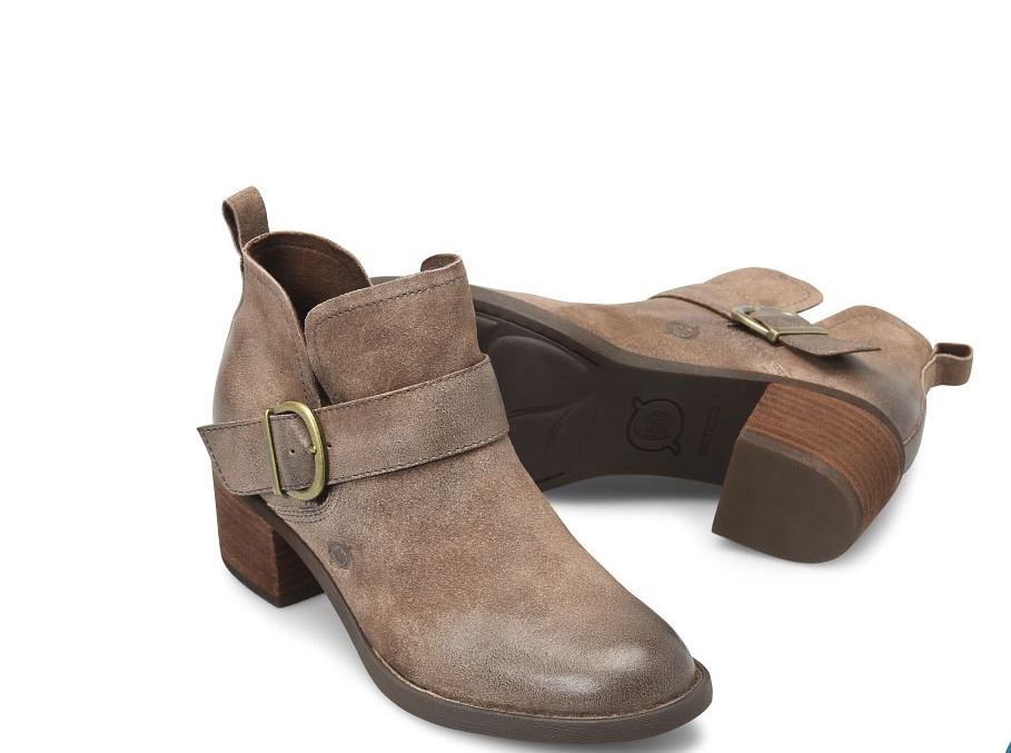 The Born Royce Taupe Distressed Women's Booties BR0065555