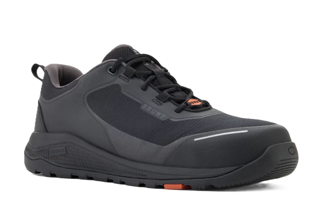 brunt クレイジーアバウト　ブラック Brunt Black Rivas Comp Toe Men's Work Sneakers BRF-70000-002