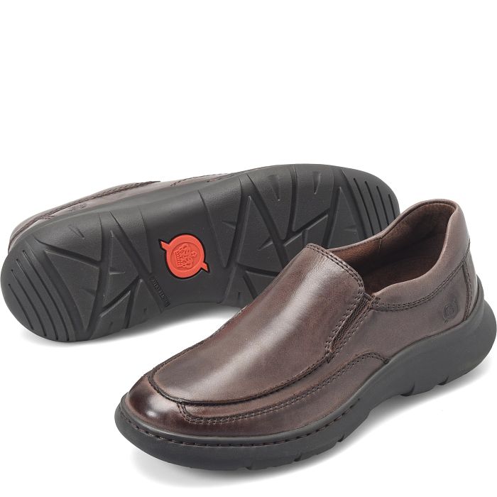 Born Men\'s Dark Brown Leather Loafers s-l400.jpg main image 4