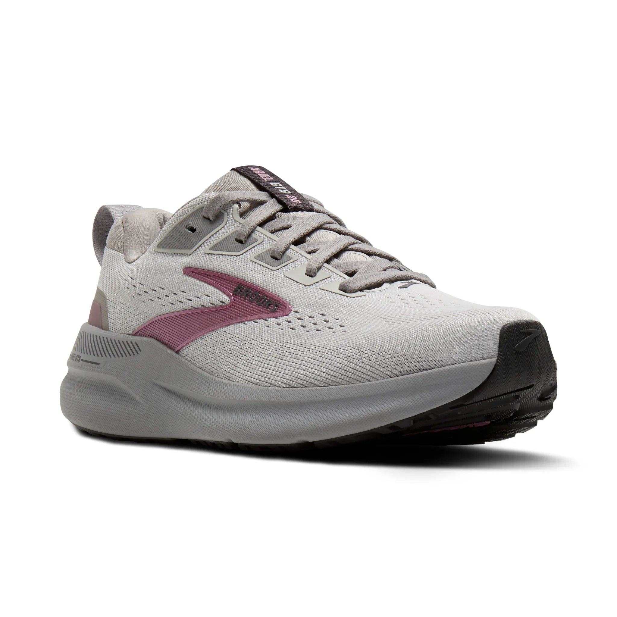 Brooks Oyster Mushroom/Alloy/Pink Ariel GTS 26 Women's Athletic Shoes 120444-094