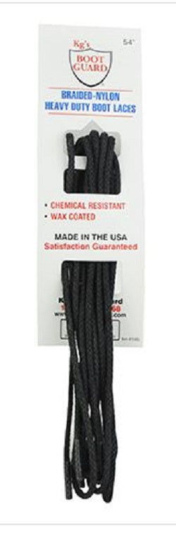 le bos KG's Boot Guard Brown Premium Braided-Nylon Unisex Heavy Duty Boot Laces 145BR